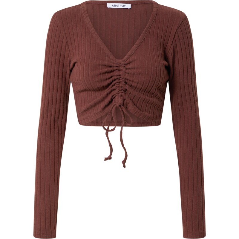 ABOUT YOU Tričko Maxi Longsleeve hnedá 58463359