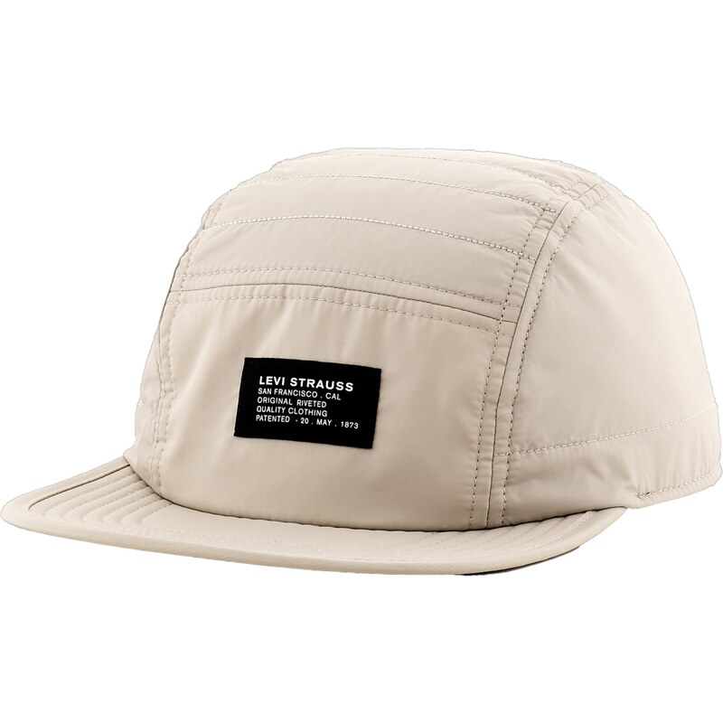 LEVIS Čiapka 5 Panel Puffer Cap krémová 52562566
