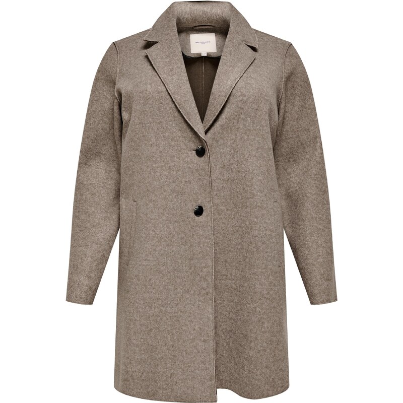 ONLY Carmakoma Prechodný kabát CARNew Carrie béžová melírovaná 62661018