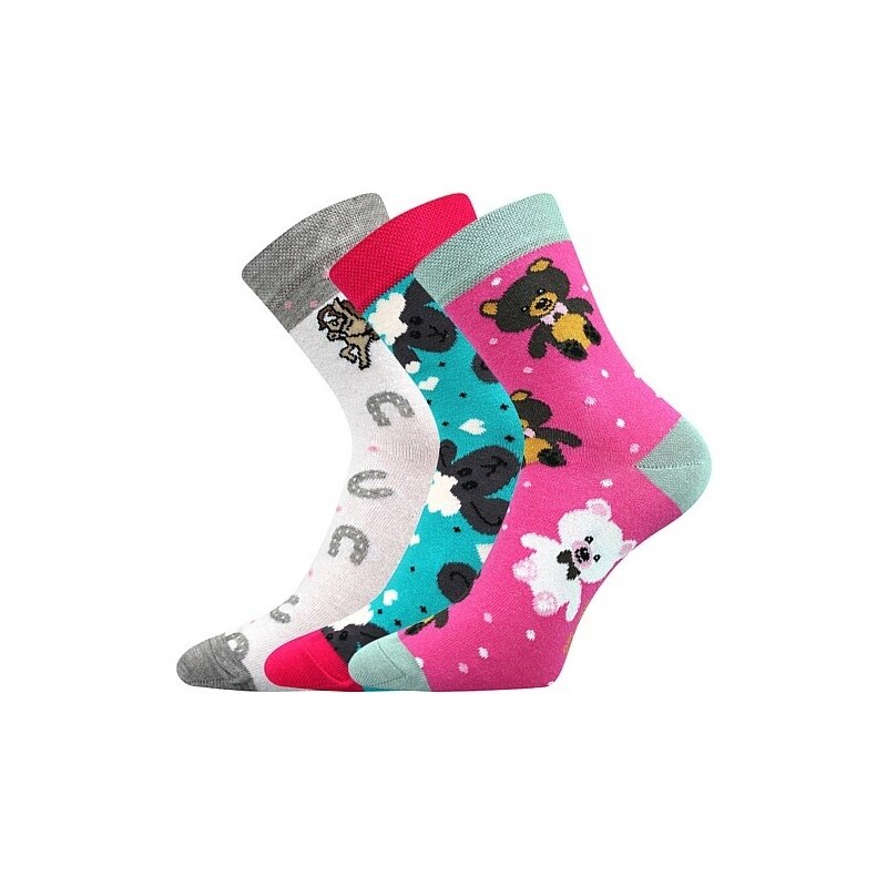 FILIP 03 ABS protišmykové detské ponožky Boma - KONÍK Mix farieb 25-29 26788066