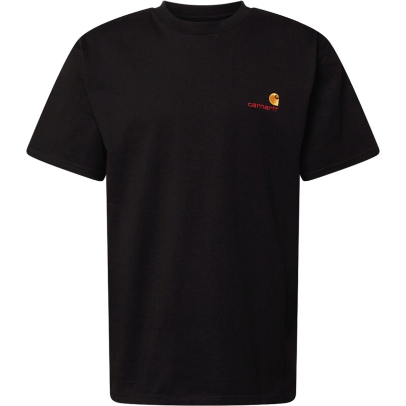 Carhartt WIP Tričko American Script zlatá žltá / burgundská / čierna 26483922