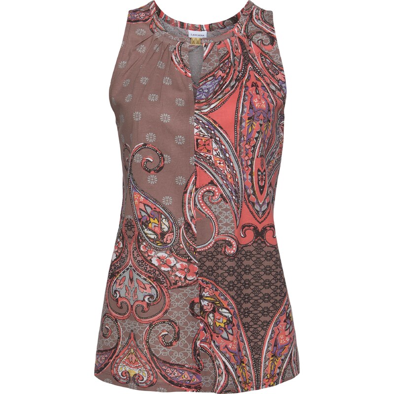 LASCANA Top hnedá / gaštanová / tmavooranžová 54226446