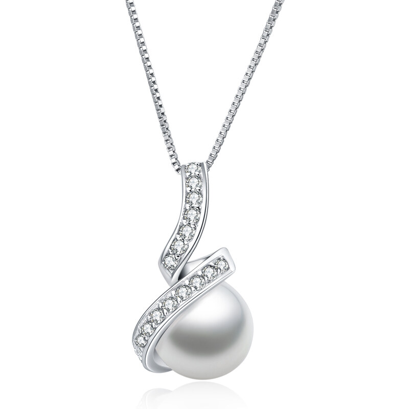 Olivie Strieborný náhrdelník SLADKOVODNÁ PERLA 5355 27007170