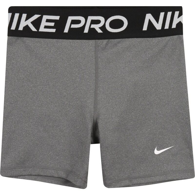 NIKE Športové nohavice sivá melírovaná / čierna / biela 56312632