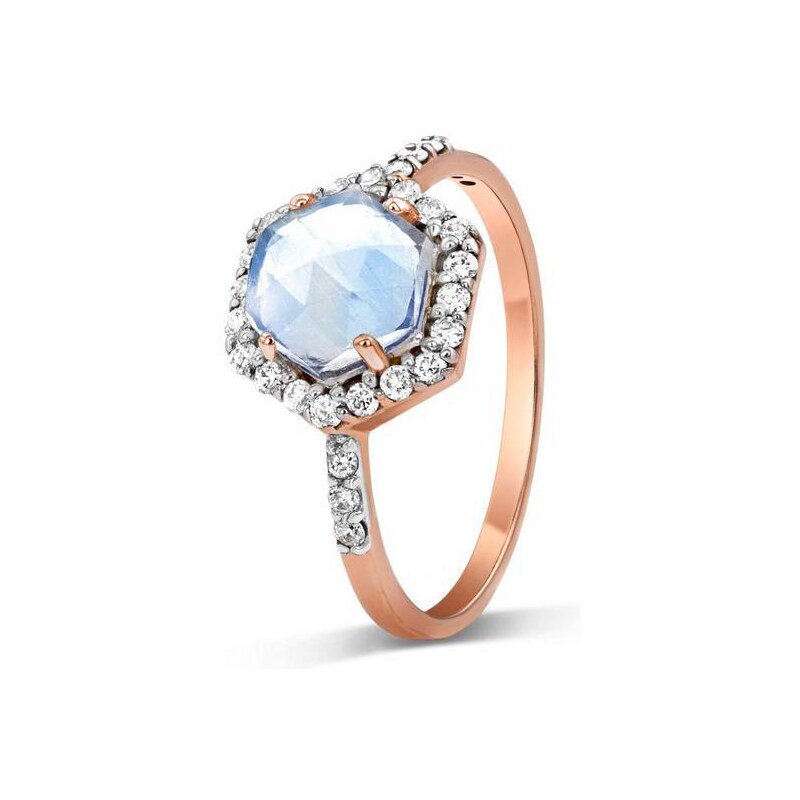 Royal Exklusive Royal Fashion prsteň Queen s drahokamom moonstonom 14k 41479174