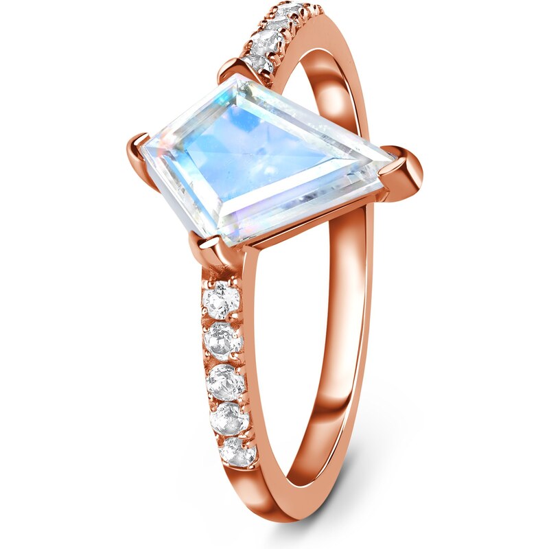 Royal Exklusive Royal Fashion prsteň Diamond s drahokamom moonstonom 41493183