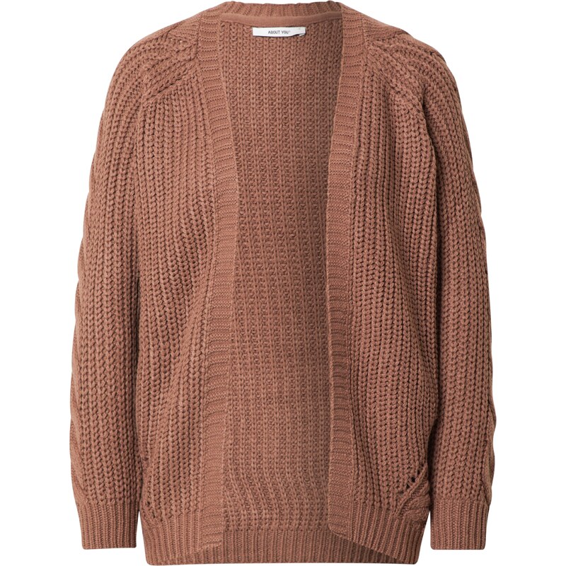 ABOUT YOU Kardigán Saphira hrdzavo červená 26573015