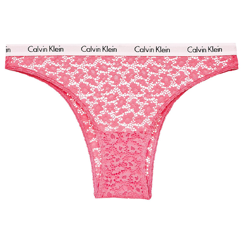 CALVIN KLEIN - carousel pink čipkované brazilky - special limited edition