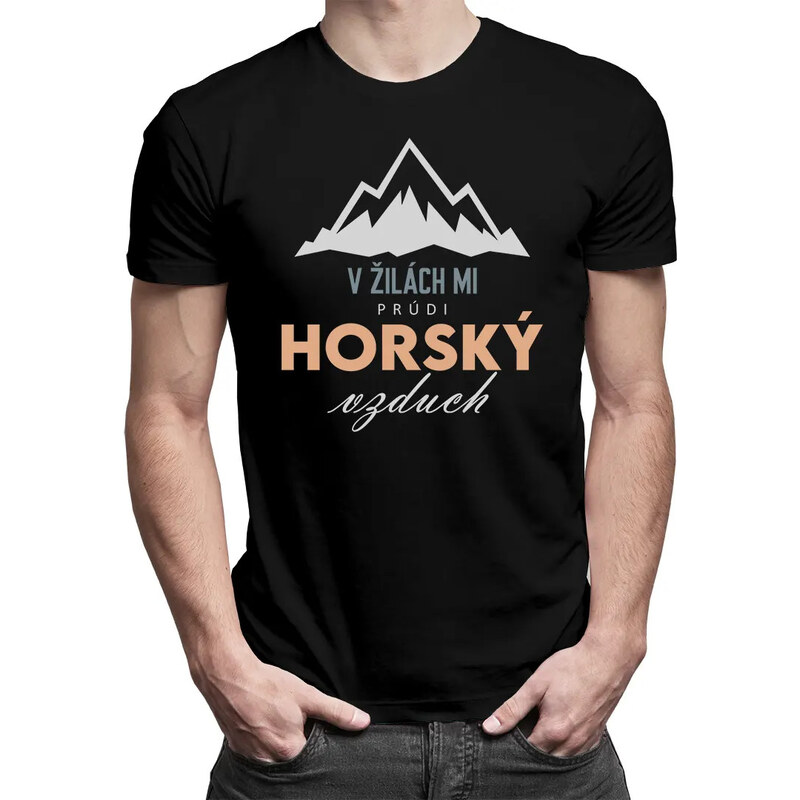 E-shop Garibald V žilách mi prúdi horský vzduch - Pánske tričko s