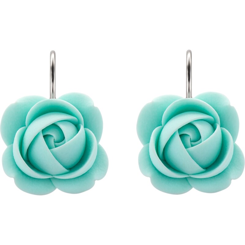 Troli Mentolové visiace náušnice v tvare kvietkov 66596231