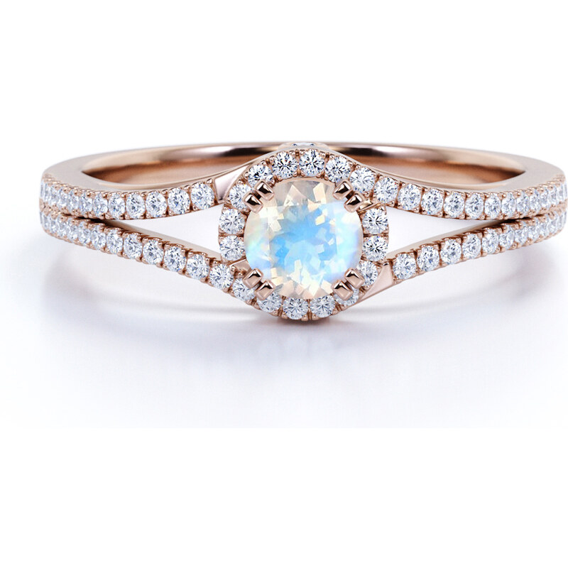 Royal Exklusive Emporial luxusný prsteň Mesačný dúhový kameň Elegance 36238927