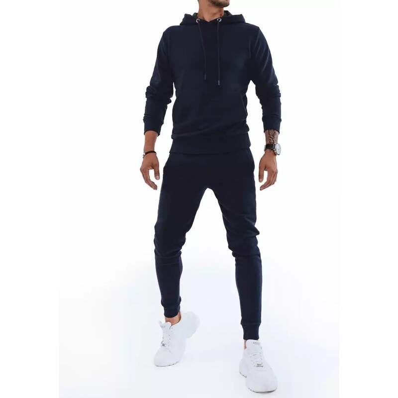 Buďchlap Pohodlná tmavo nebesky modrá tepláková súprava 26581045