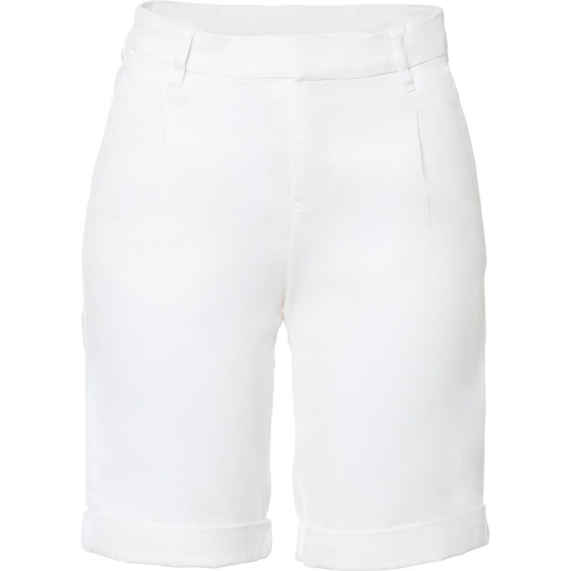 bonprix Strečové bermudy, farba biela 44735688