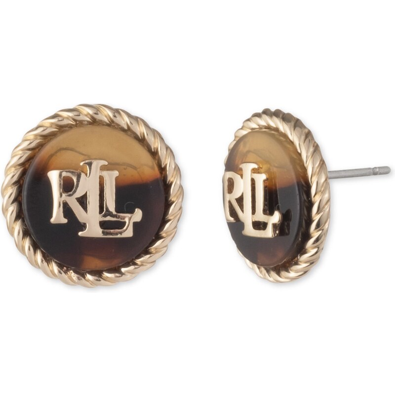 Lauren Ralph Lauren Náušnice piesková / tmavohnedá / zlatá 54226626