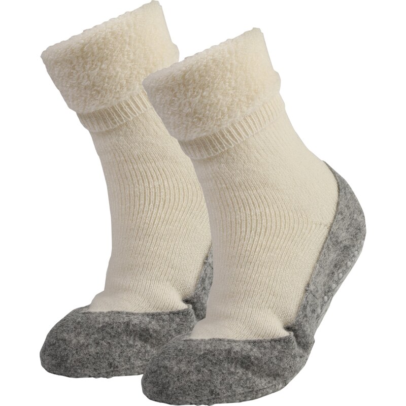 FALKE Ponožky Cosyshoe sivá / biela 63066680