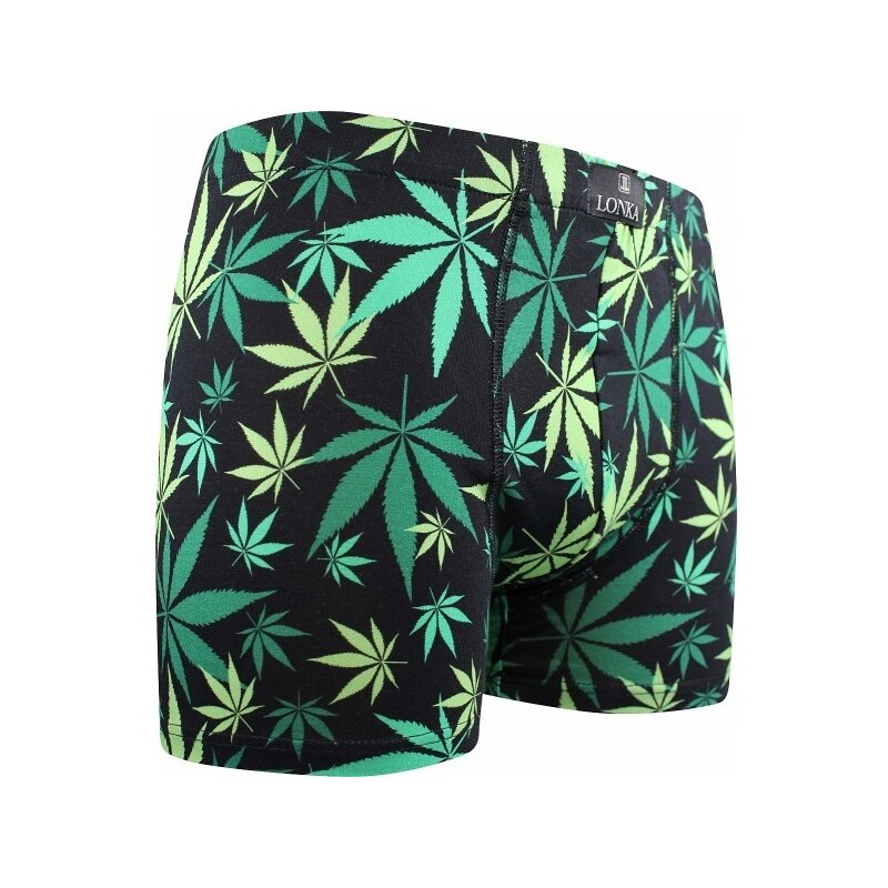 Lonka KEVIN pánske veselé boxerky - TRÁVA Čierna M 1 kus 26788076