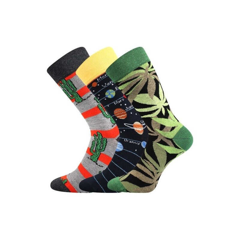 DEPATE farebné ponožky Lonka - KAKTUS Mix farieb 39-42 5 párů 26788077