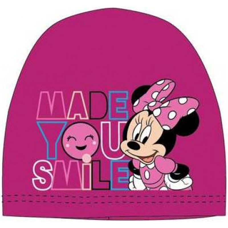 Setino Dievčenská jarná / jesenná čiapka Minnie Mouse - Disney - motív Made you smile
