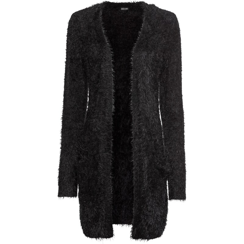 bonprix Pletený sveter v mäkkom vzhľade, farba čierna 45853314