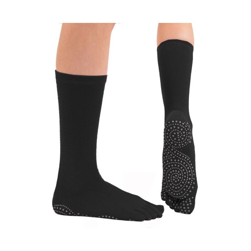 JOGA klasické protišmykové ABS prstové ponožky ToeToe Čierna S 1 pár 26788087