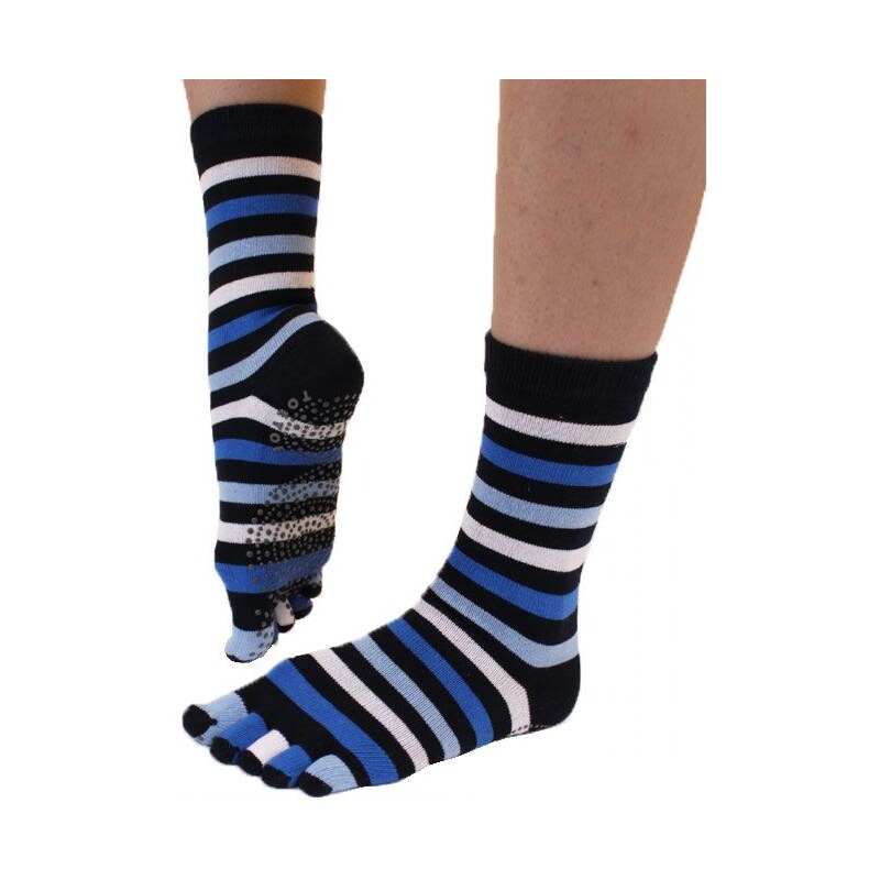 JOGA klasické protišmykové ABS prstové ponožky ToeToe Modrá S 1 pár 30546255