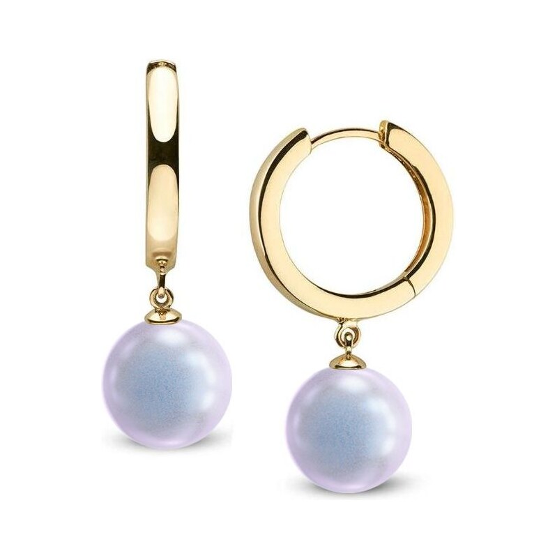 SWAROVSKI Elements Swarovski e. zlaté kruhy Maracas, modré perly 26658497