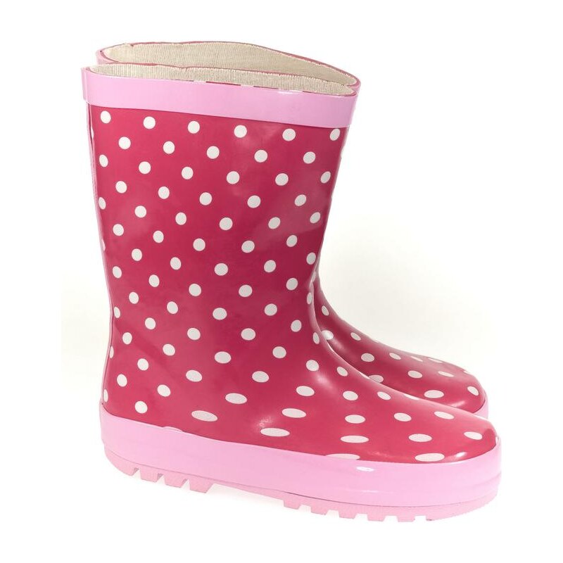 ELU Detské ružové gumáky DOTS 26664106