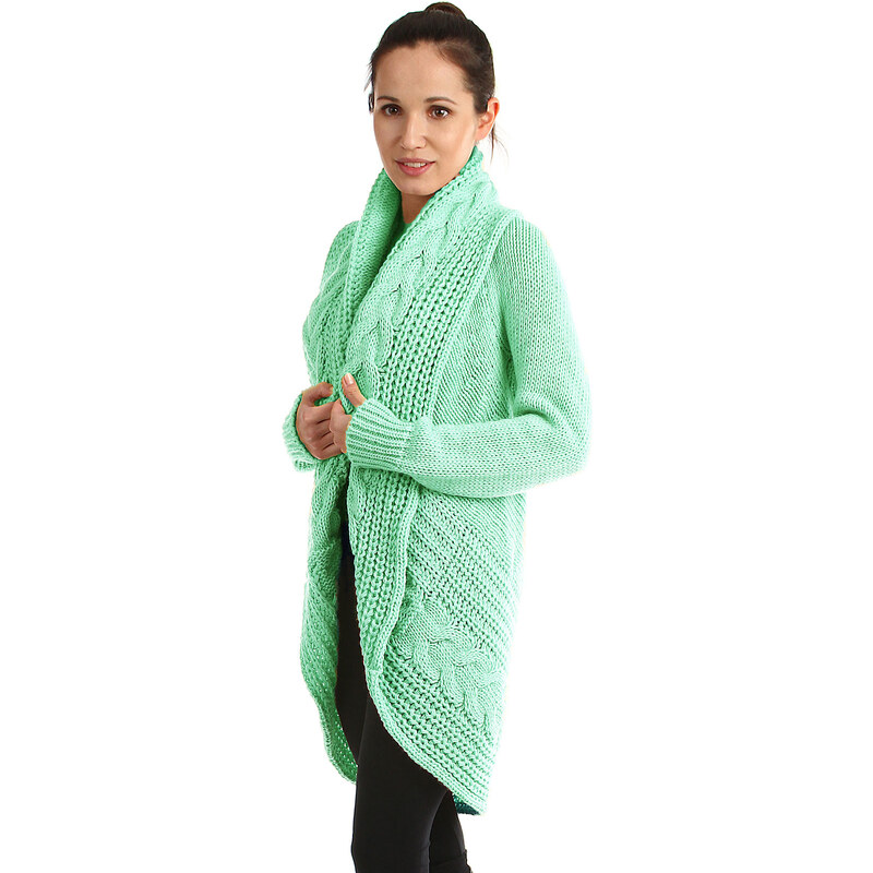 Glara Dámsky pletený sveter bez zapínania 26681374