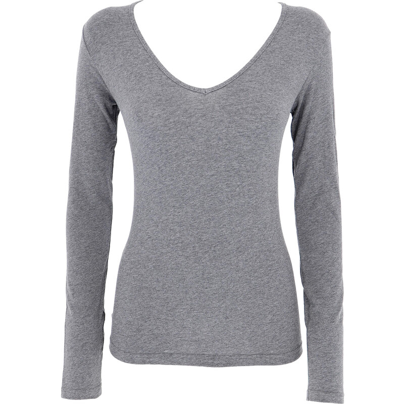 Cotonella Jednofarebné bavlnené tričko s dlhým rukávom BASIC 30159480