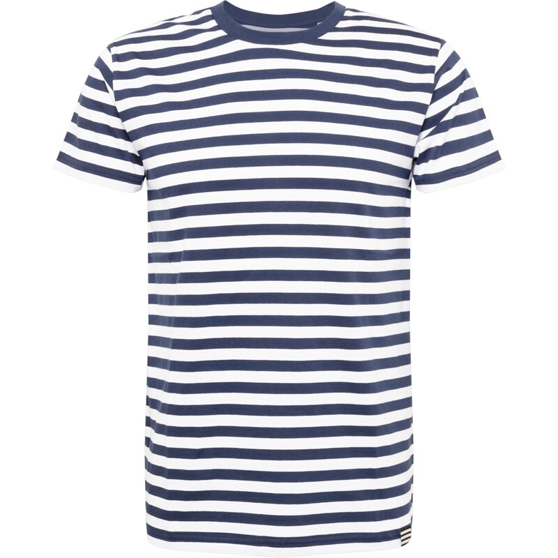 MADS NORGAARD COPENHAGEN Tričko tmavomodrá / biela 51192580