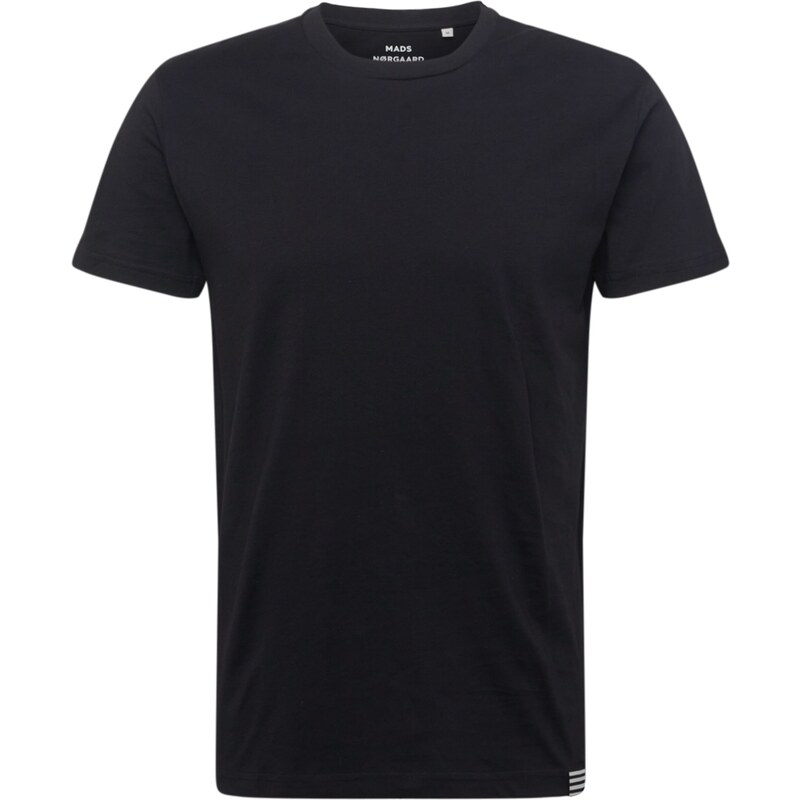 MADS NORGAARD COPENHAGEN Tričko Thor čierna / biela 51164313