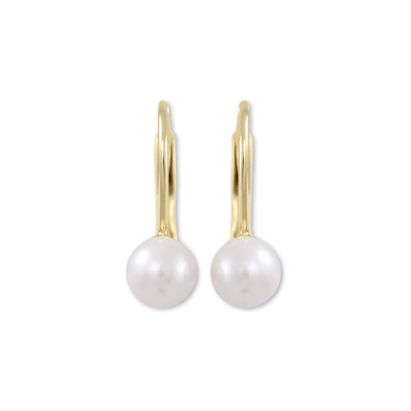 Soliter Nežné zlaté náušnice s pravými perlami 745 235 001 00417 66586651