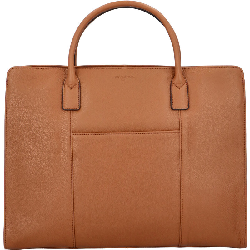 Dámska kabelka koňaková kožená - Hexagona 462698 koňak 26695270
