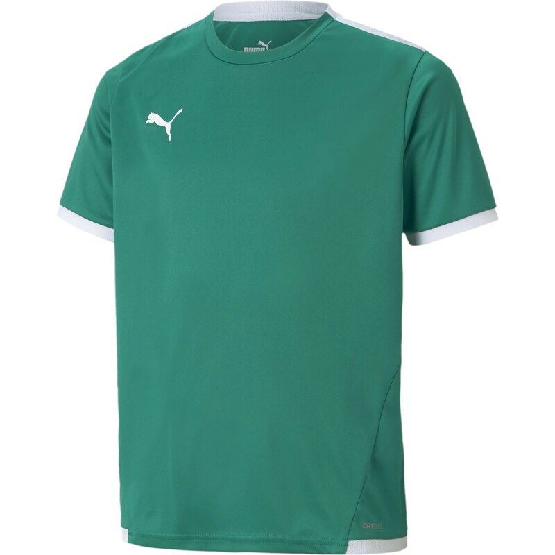 PUMA Funkčné tričko TeamLIGA smaragdová / biela 65772391