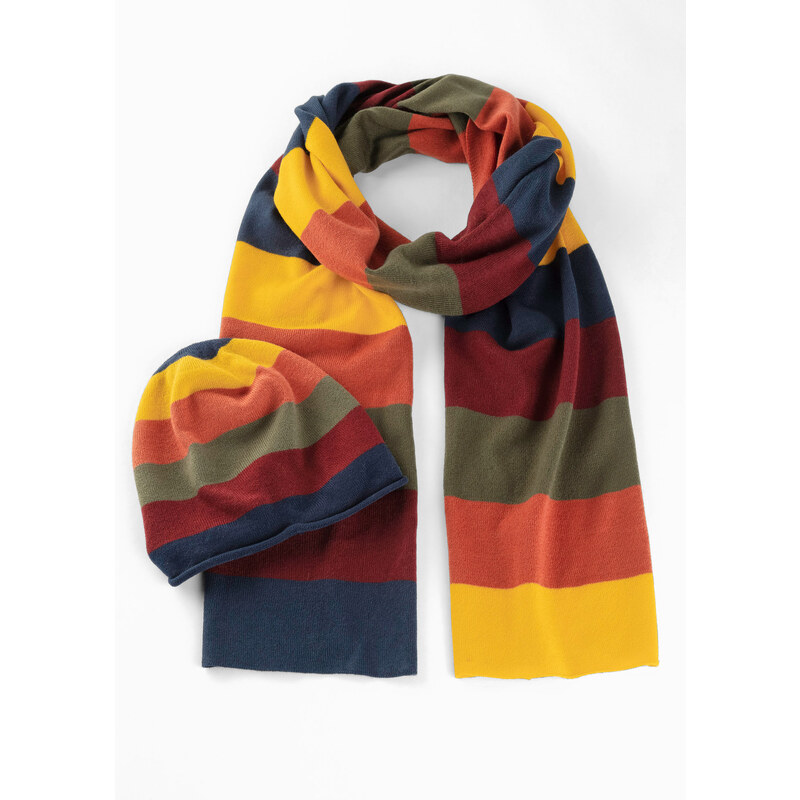 bonprix Šál a čiapka 2-dielna sada, farba zelená 44789679