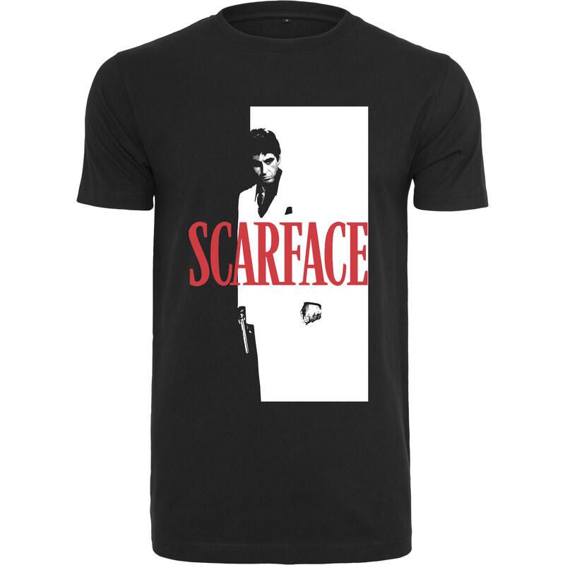 Merchcode Black T-shirt with Scarface logo 50603779