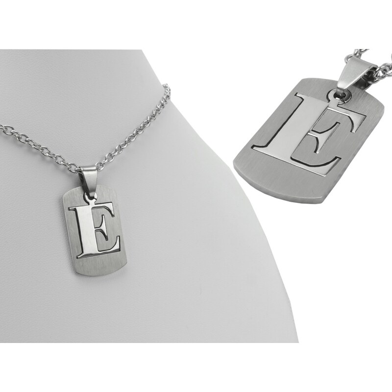 CITY STORM Retiazka s príveskom platnička s písmenom E - 3 cm 66889290