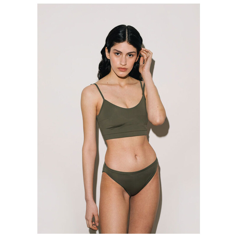 Norba Clothing Norba Low Waist Swim Briefs Green 65396087