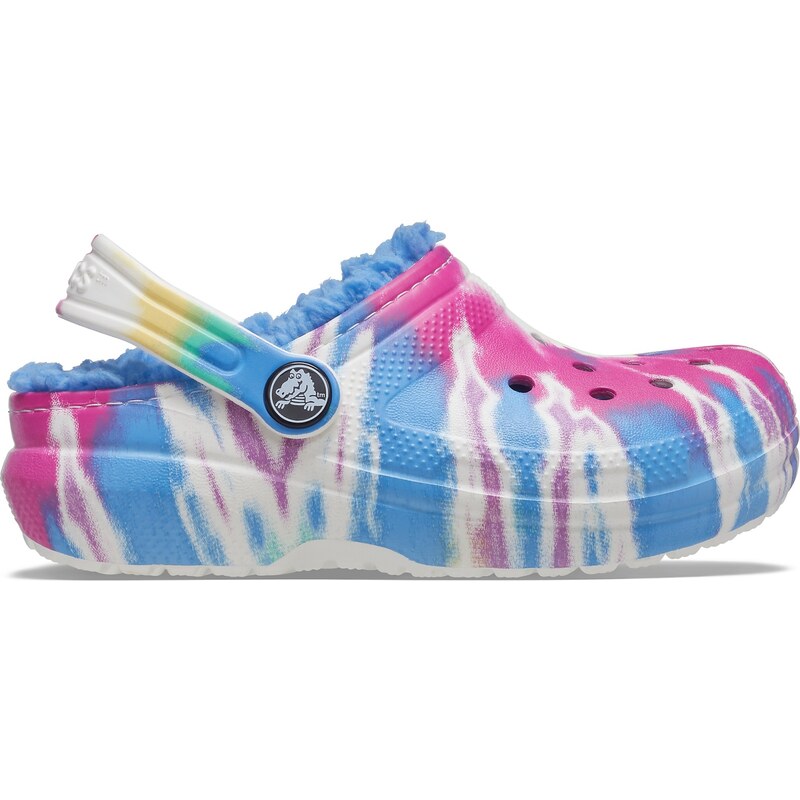 Detské topánky Crocs CLASSIC LINED TIE DYE modrá 26833082