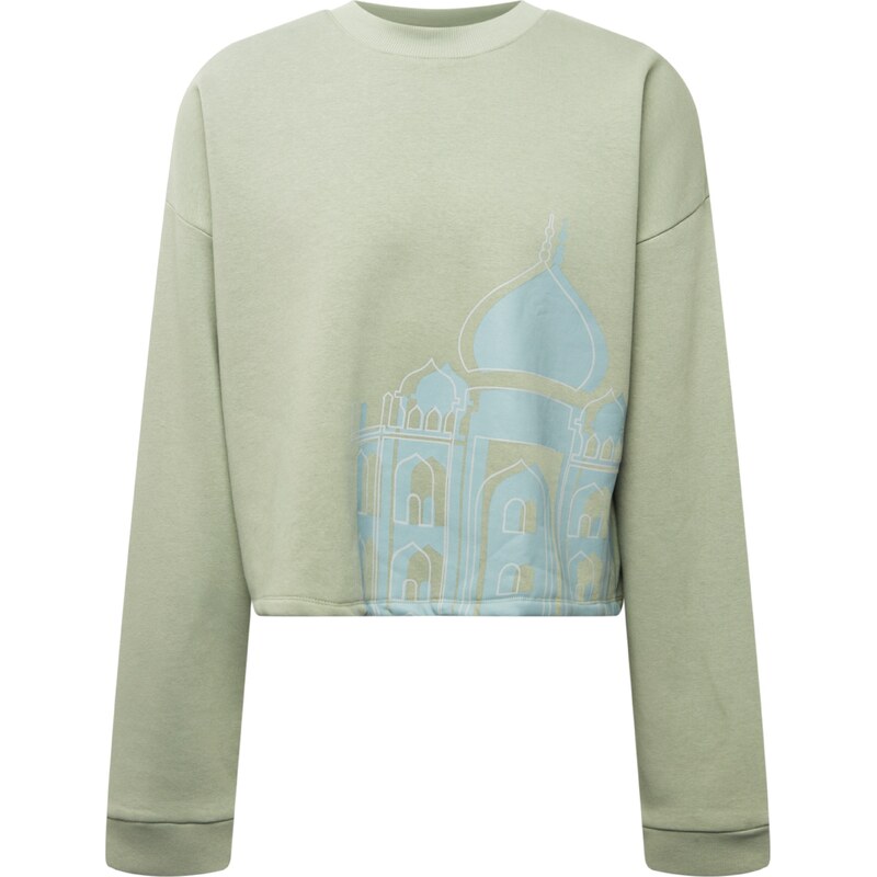 ABOUT YOU Limited Mikina Mio modrá / mätová / biela 58435628