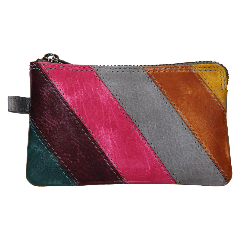 Lagen Kožená kľúčenka 2717-MZ/D sivá multi 47212379