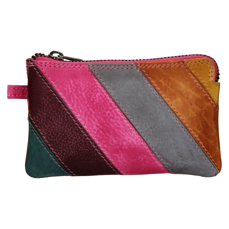 Lagen Kožená kľúčenka 2717-MZ/D ružová multi 47212380