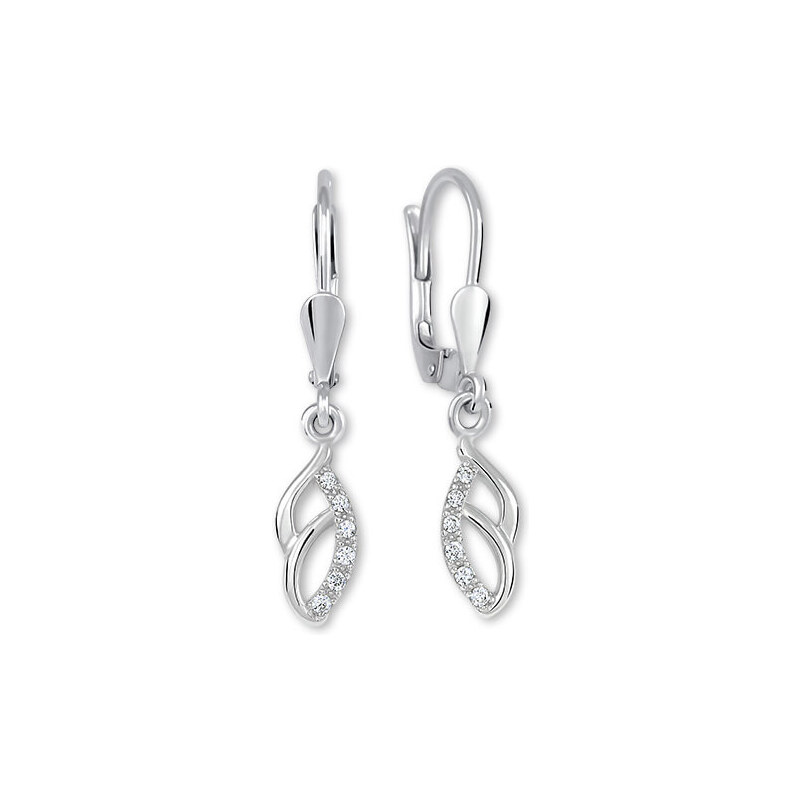Soliter Pôvabné strieborné náušnice s kryštálmi 436 001 00572 04 66581832