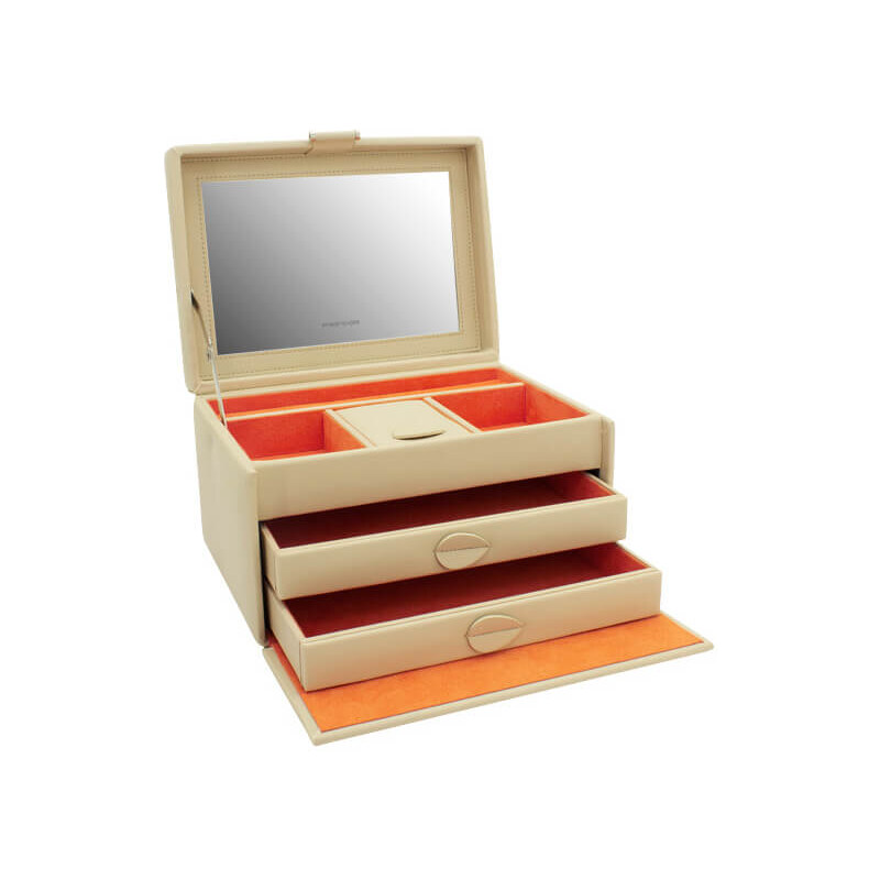 Friedrich Lederwaren Dizajnová béžová šperkovnica Boho 20132-1 66589495