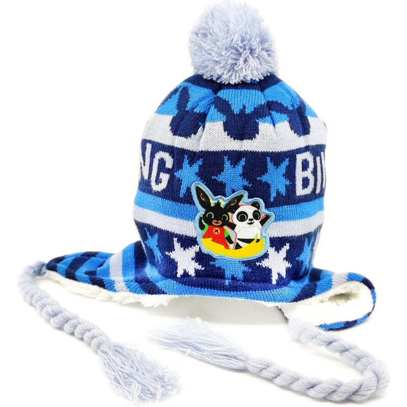 Setino Chlapčenská čiapka s brmbolcom "Bing" - svetlo modrá