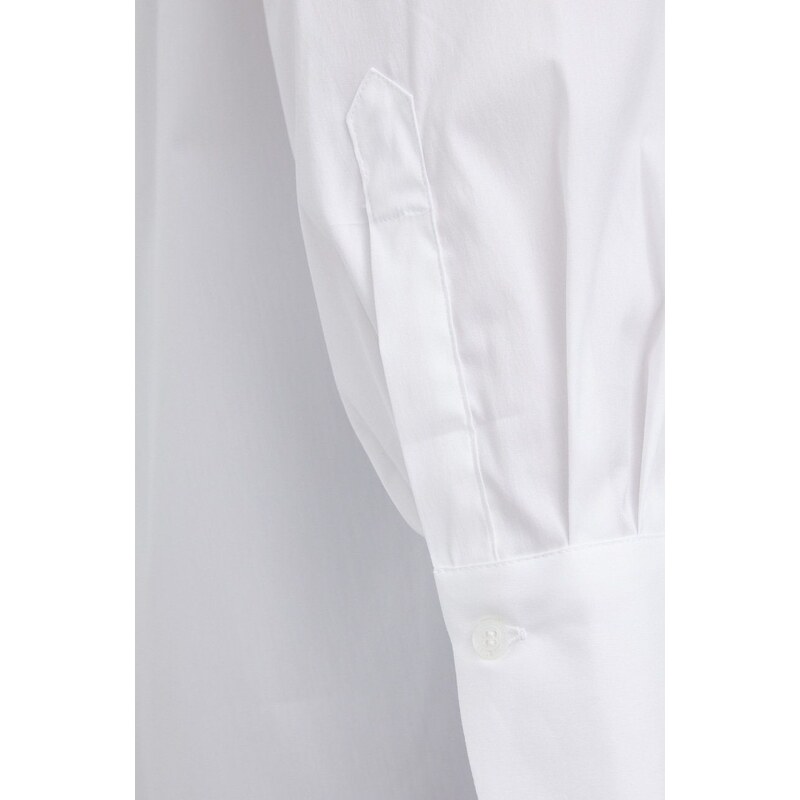 Košeľa Mos Mosh dámska, biela farba, regular, s klasickým golierom