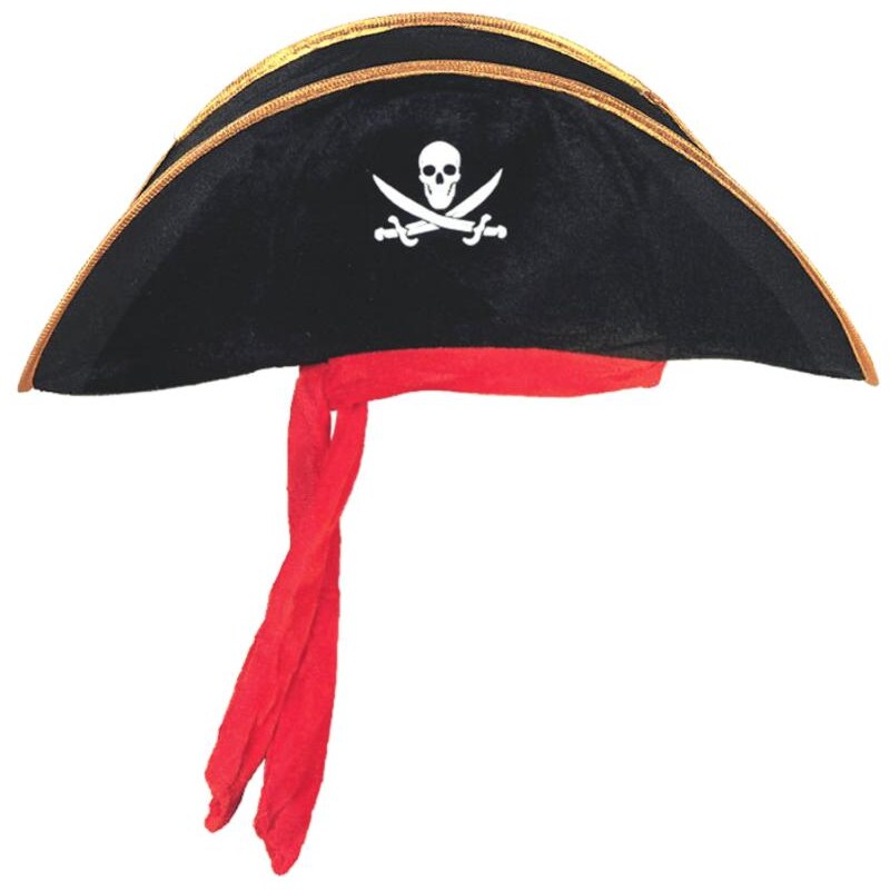 Pirátsky klobúk čierny 26922272