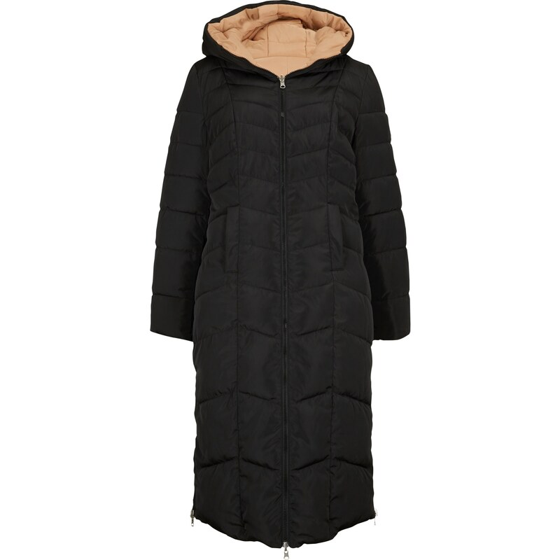 bonprix Prešívaný kabát, obojstranný, farba čierna 45747277