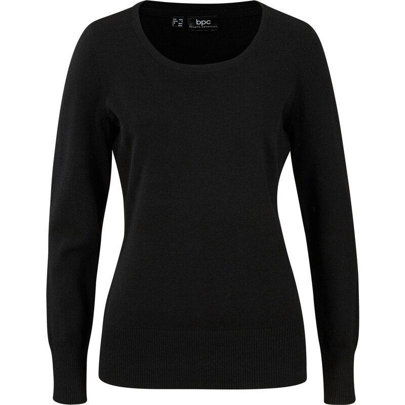 bonprix Jemne pletený pulóver, farba čierna 44736059