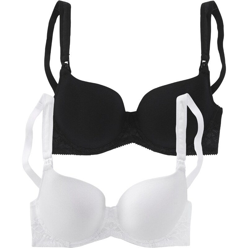 PETITE FLEUR Podprsenka na dojčenie čierna / biela 54226802